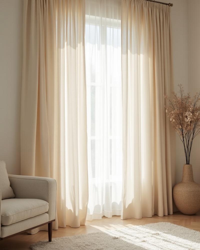 Cortinas de Tecido sob medida instalada pela SIMPLILUZ